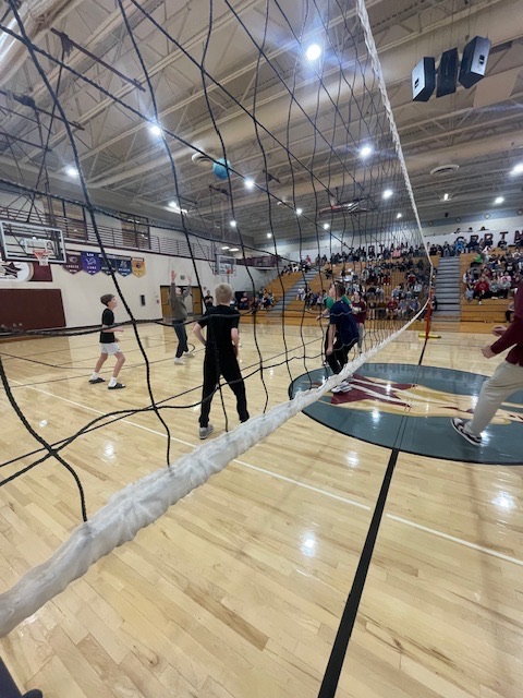 7th staff vs student volleyball