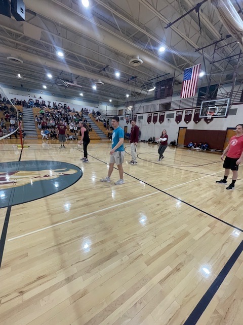 7th staff vs student volleyball