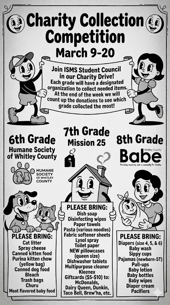 Student Council Charity Collection Information