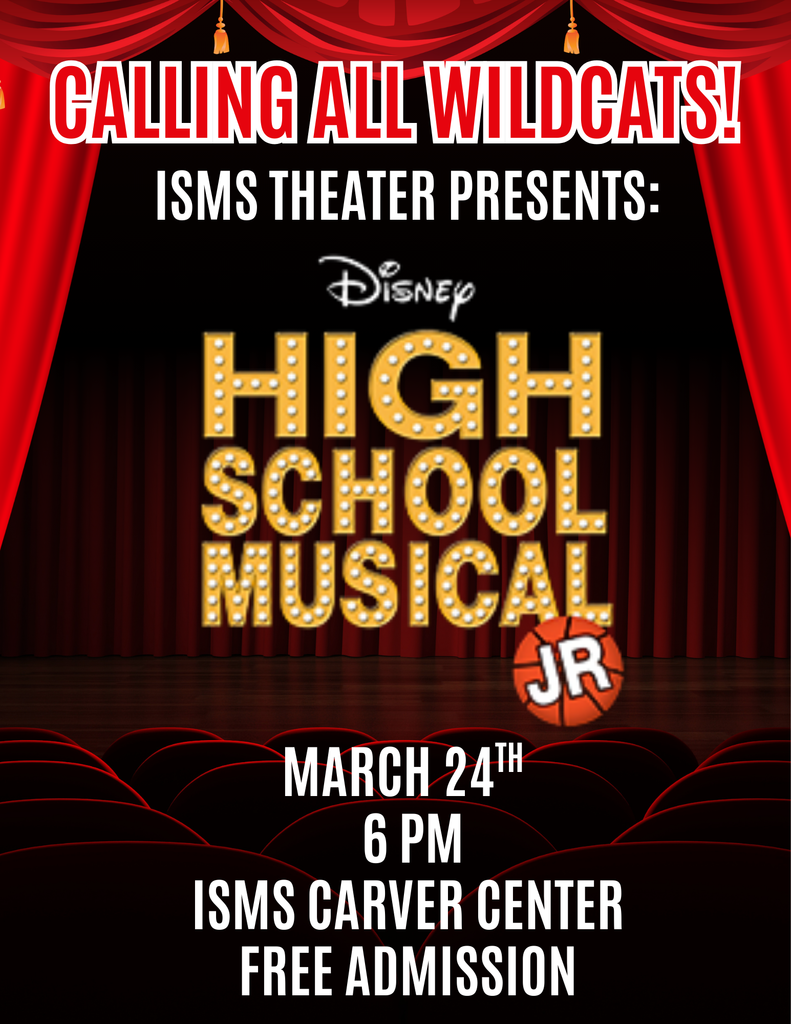 Disney's High School Musical, Jr. Tuesday, March 24 at 6 p.m. in the Carver Center