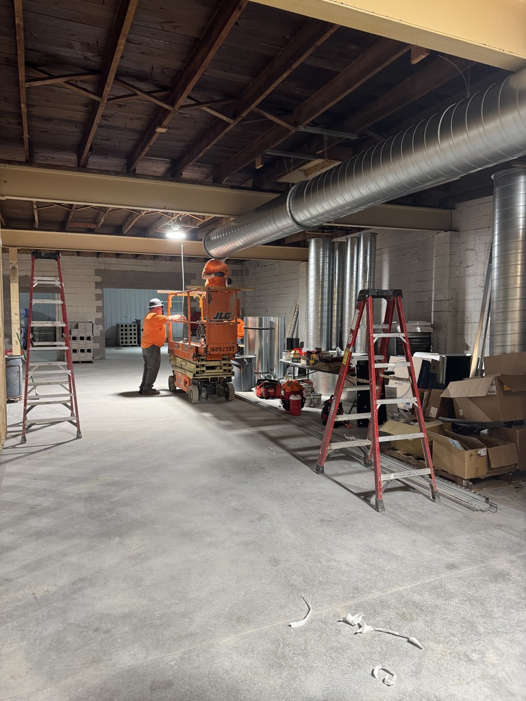 construction at the CTE building continues