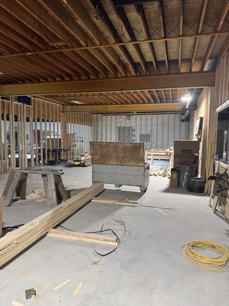 construction at the CTE building continues