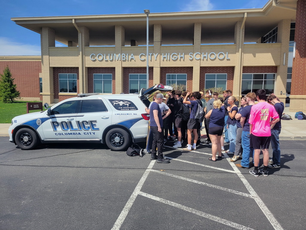 Criminal justice students learn about drones