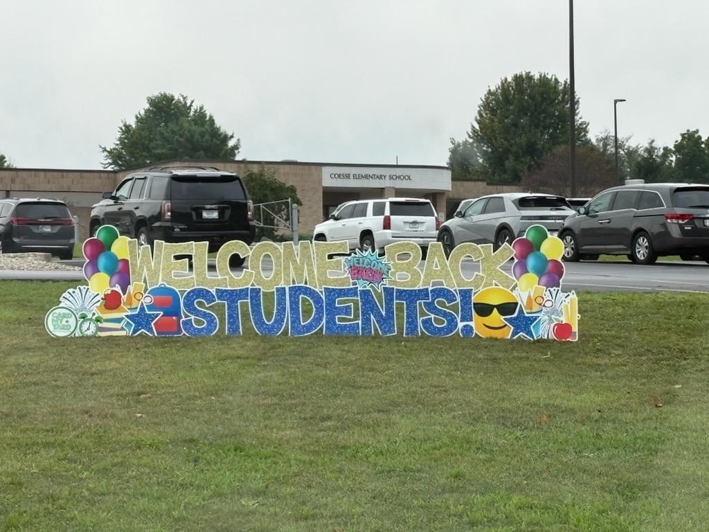 Welcome students signage