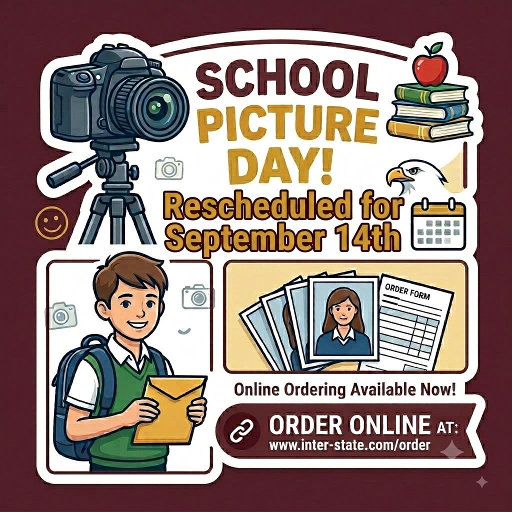 Rescheduled Picture Day, September 14