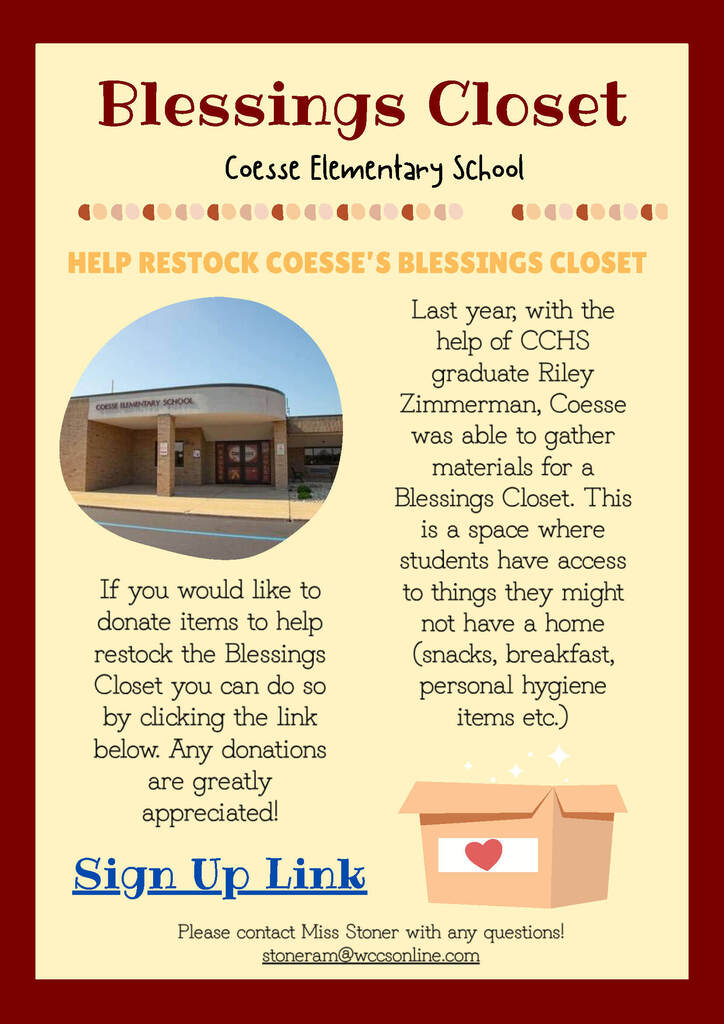 Blessing Closet at ISMS