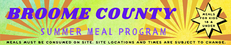 Broome County Summer Meal Program for Kids eighteen and under