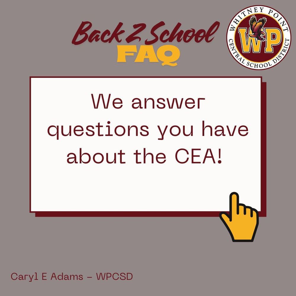 Back to School Frequently Asked Questions - We answer questions you have about the C E A