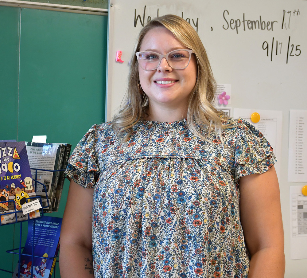 Tioughnioga Riverside Academy fifth grade teacher Miss Driscoll is WICZ TV Teacher of the Week for September 29 through October 3.