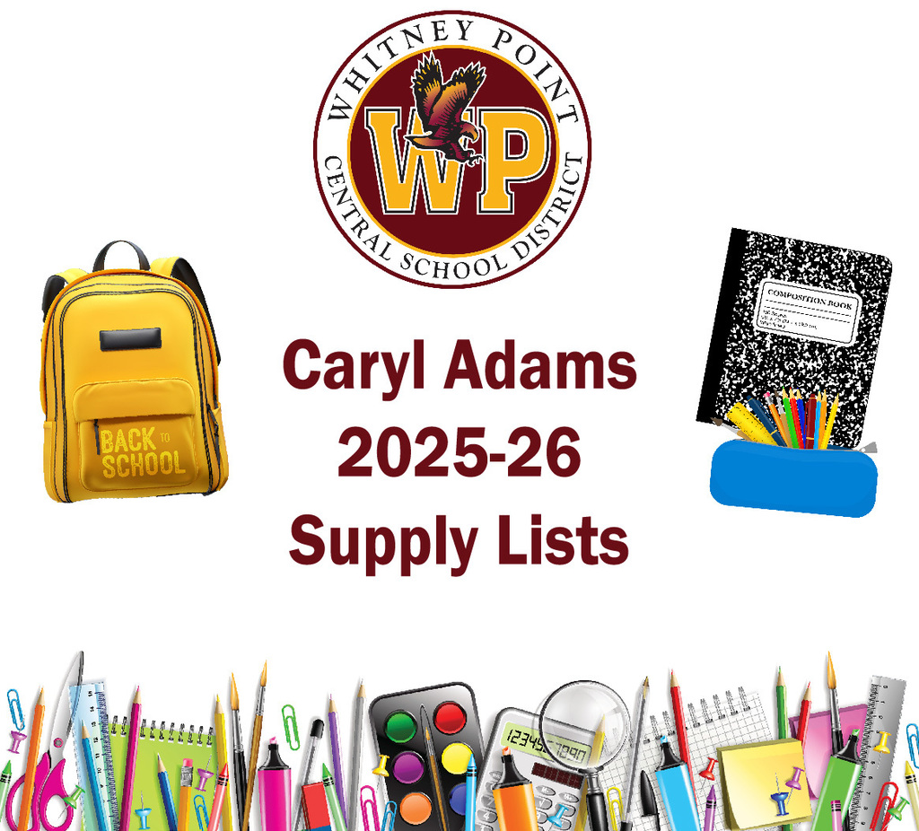 Caryl Adams 2025-26 Supply Lists
