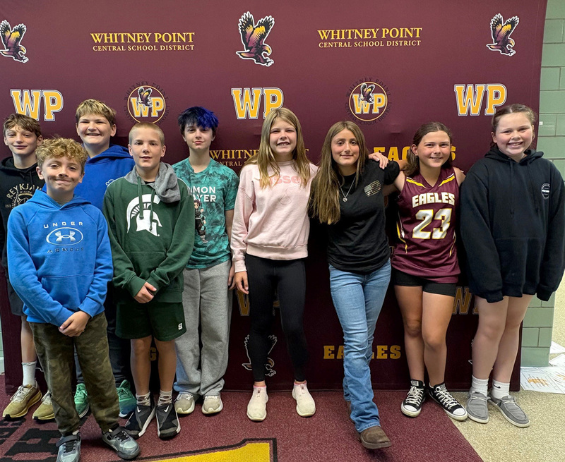 Seventh Grade students of the month for September 2025.