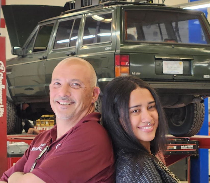 Anayah Cortes with her CTI Instructor