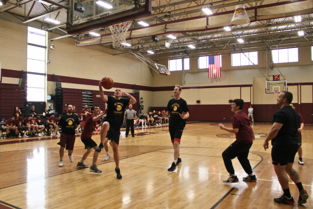 student v. staff basketball