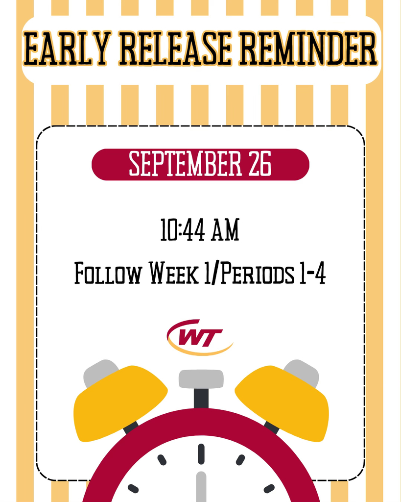 Early Release Reminder for 9/26