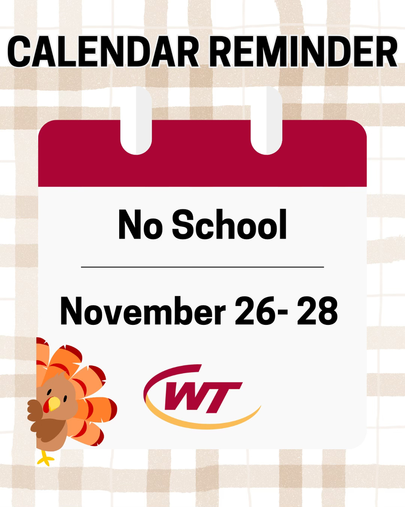 Thanksgiving Break is November 26-28