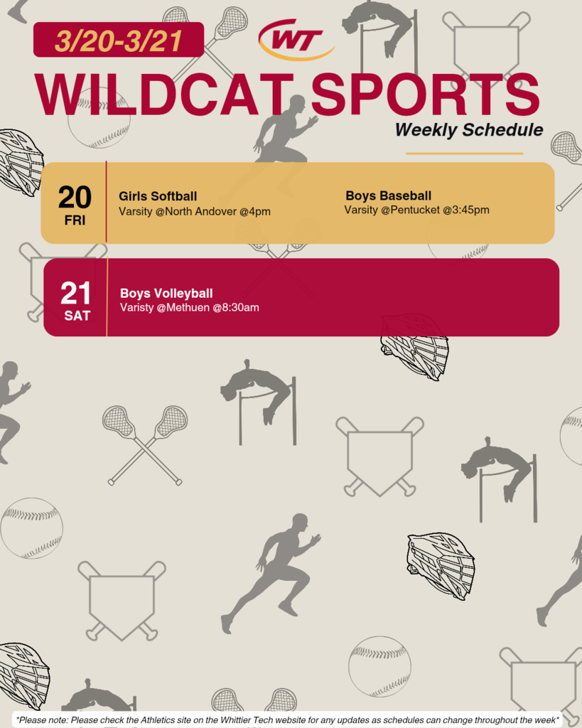 Weekly Sports Schedule