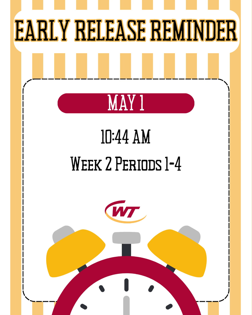 Early Release Reminder