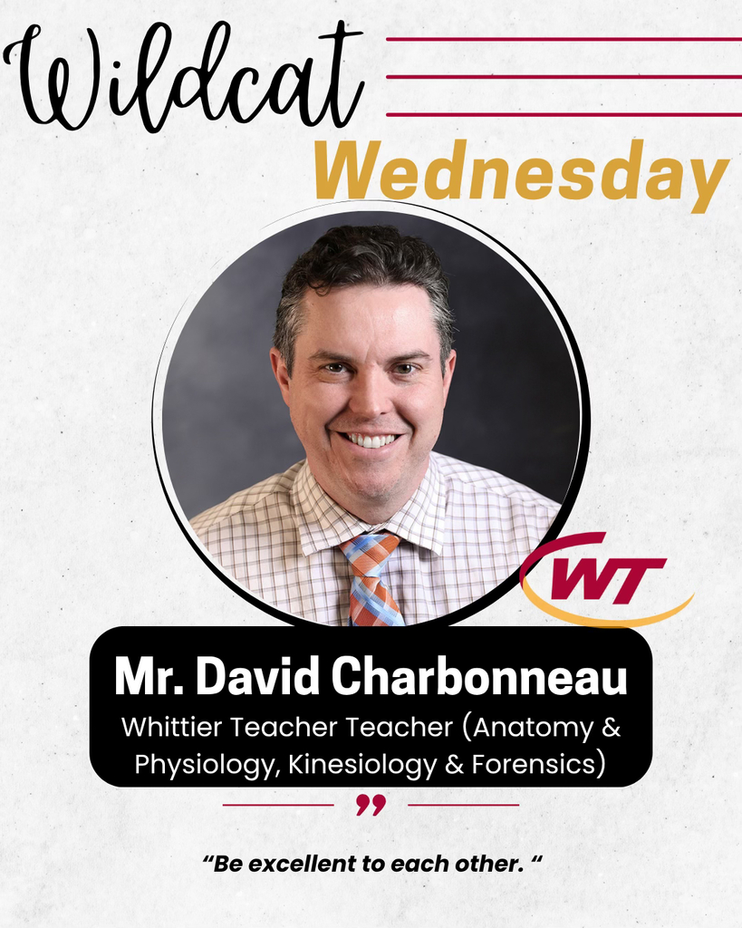 Wildcat Wednesday - Mr. Charbonneau
