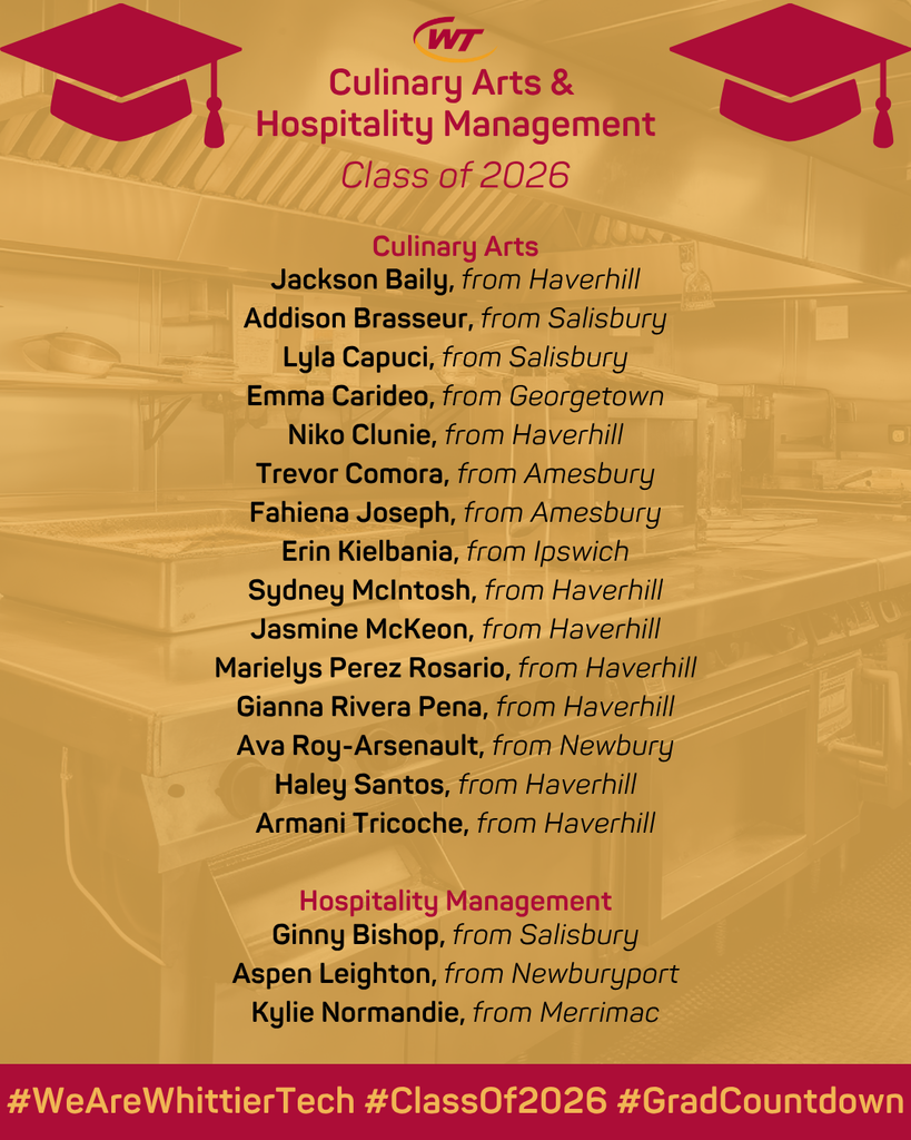 Culinary Arts & Hospitality Management Seniors