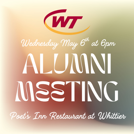 Alumni Meeting on May 6th in Poet's Inn