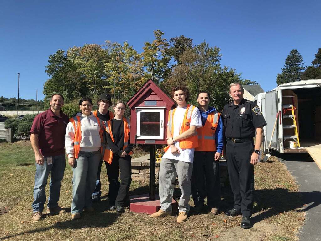 The first Little Free Library has found its home! 📚 Whittier Tech students recently delivered the first student-designed and built Little Free Library to Georgetown, where it now stands outside the town’s police and fire station. The library is part of a larger student-led project bringing 11 unique Little Free Libraries to communities throughout the Whittier Tech district. Students across several programs have contributed to the project, from designing and building the libraries to creating custom details and collecting donated books to fill them. Each library is inspired by the history and character of the community it will call home, giving students the opportunity to put their technical skills to work while making a lasting impact beyond the classroom. Georgetown is the first stop, with more communities to come! ❤️ #WeAreWhittierTech #CareerAndTechnicalEducation #WorkforceOfTomorrow