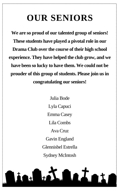 Drama Club: Addams Family Playbill - Page 6