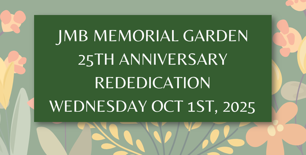 Image about Rededication of JMB Memorial Garden