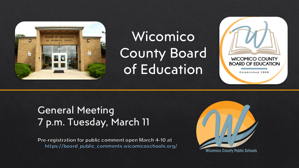 Infromation about the March 11 Board of Education meeting