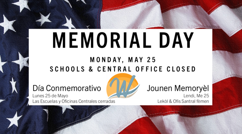Memorial Day Schools Closed