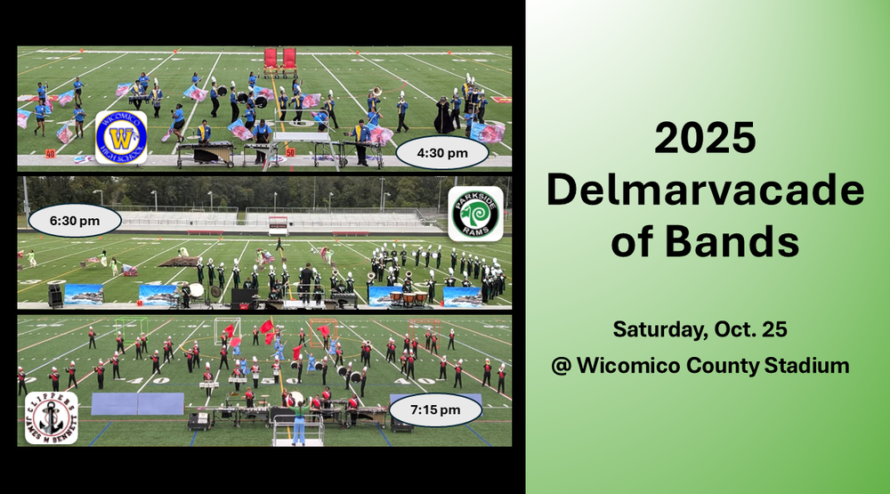 Promo for October 25th Delmarvacade of Bands