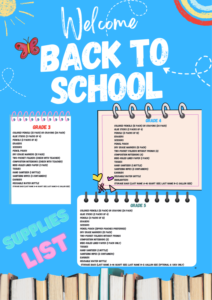 FIS' 25-26 Supply Lists
