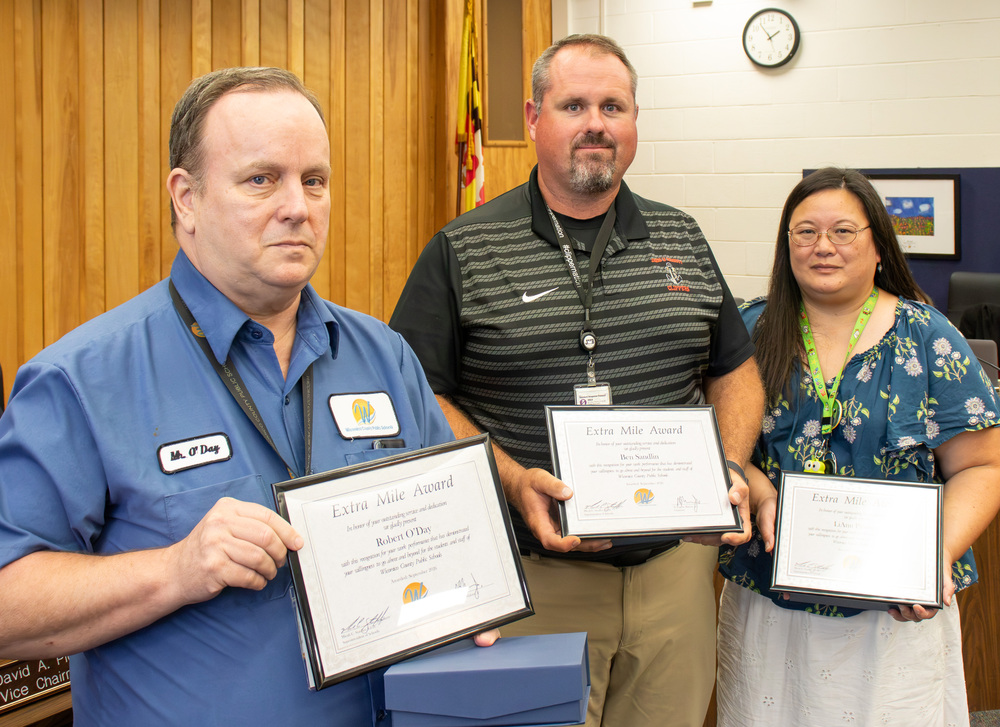 Image of Robert O'Day, Ben Sandlin and LiAnn Piposzar - the September 2026 Extra Mile Award Recipients