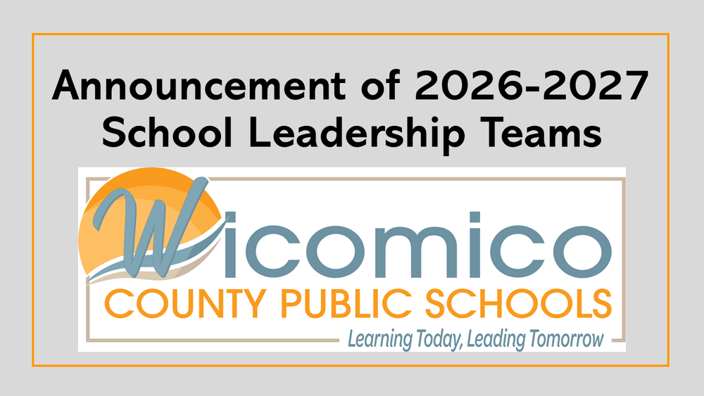 Graphic about the announcement of 2026-2027 school leadership teams