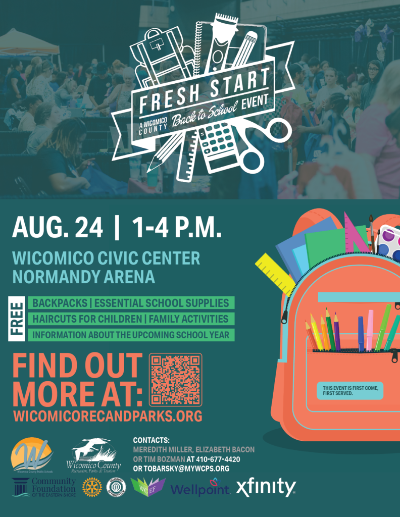 Image of flyer adverting the Fresh Start Event on August 24, 2025