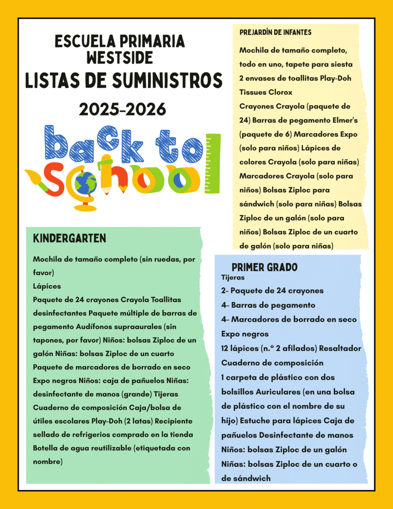 School Supply Lists