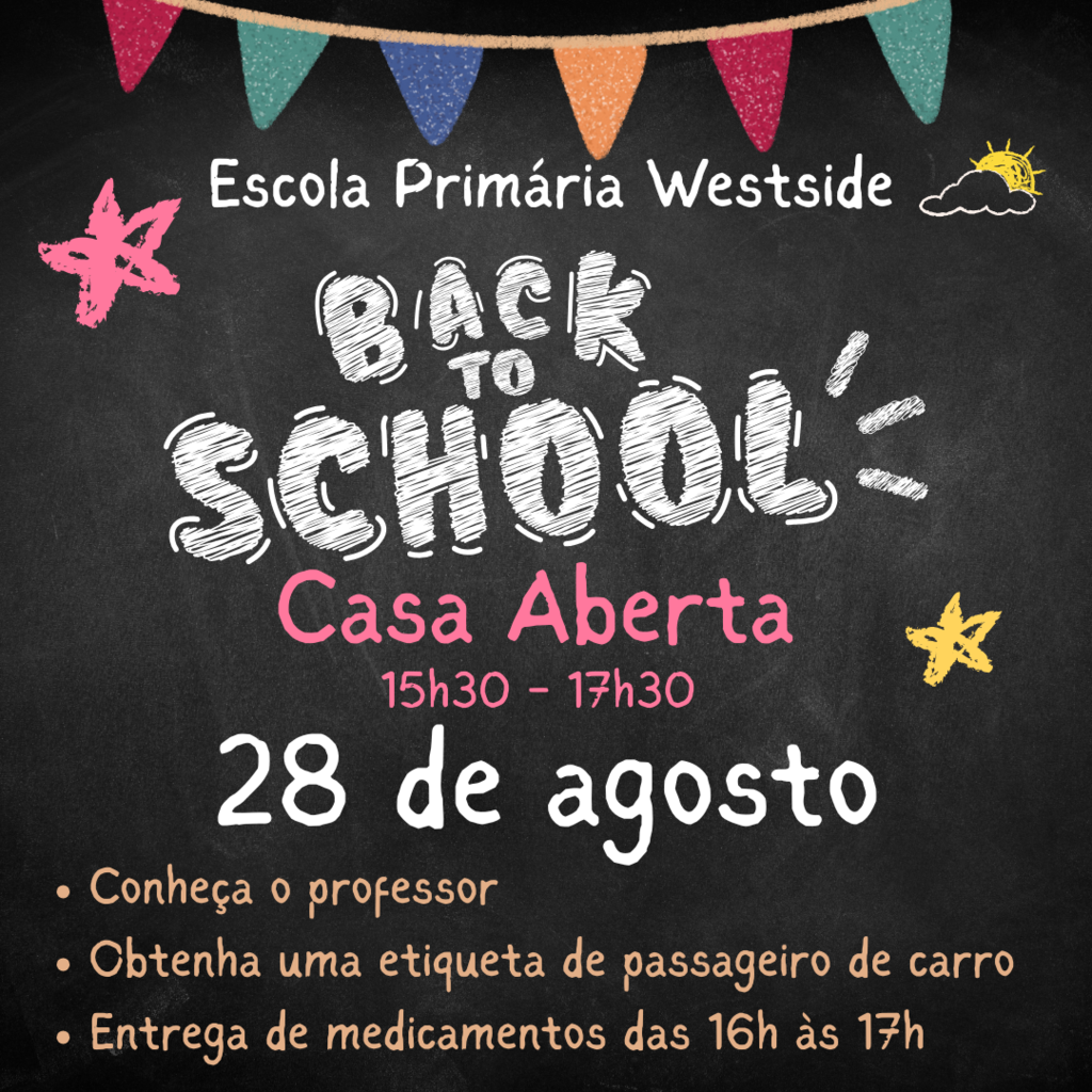 Back to School Open House; Aug. 28th; 3:30 - 5:30