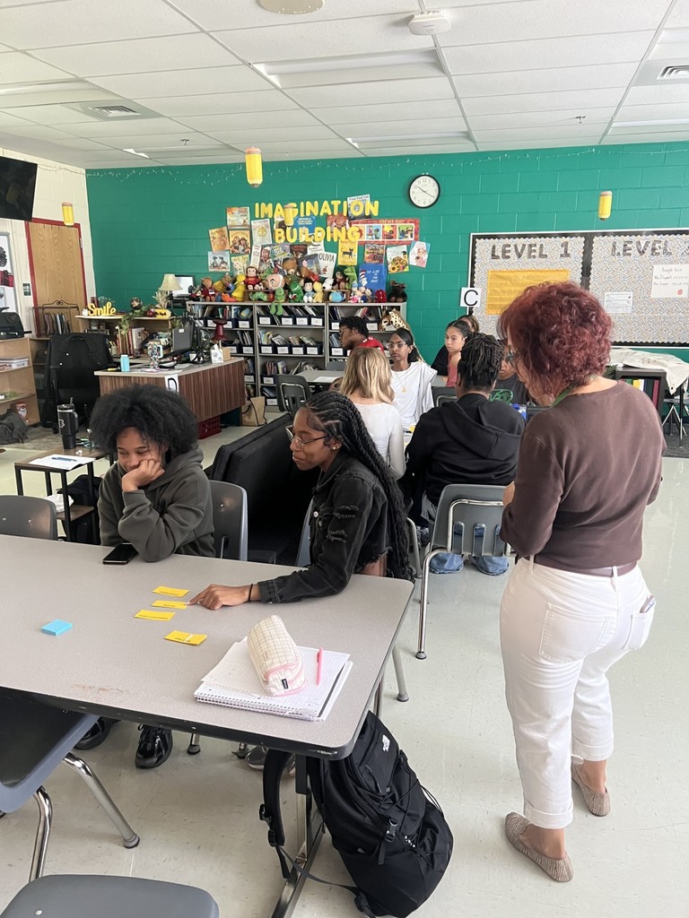 Child development students learning