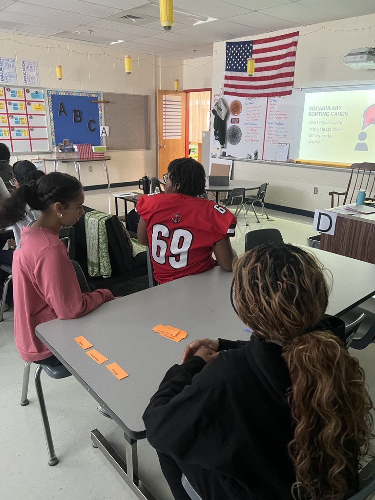 Child development students learning