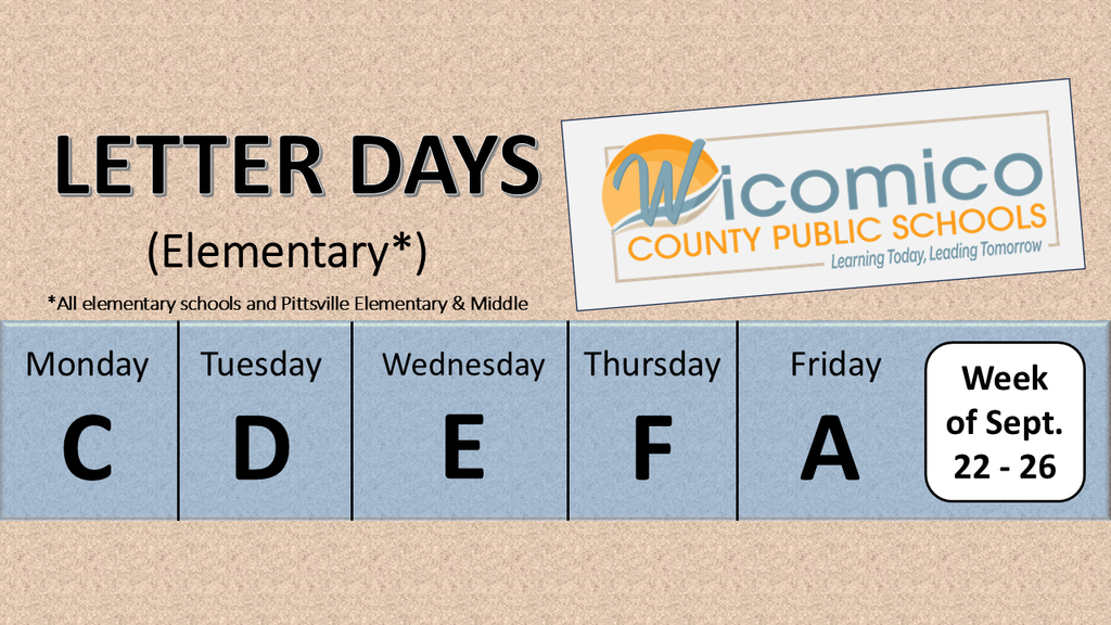 Elementary letter days