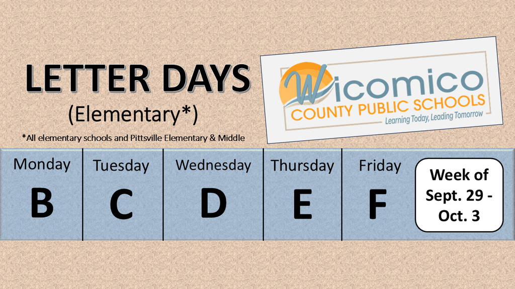 Elementary letter days