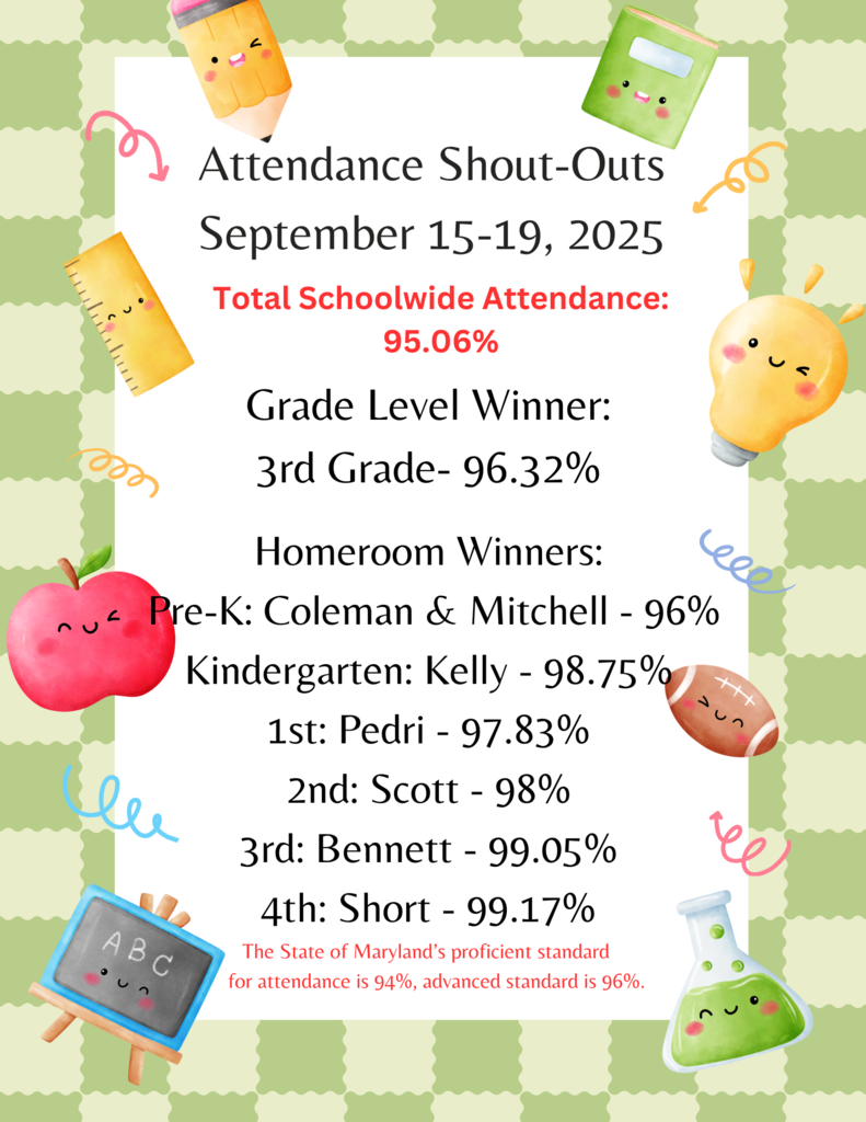 Sept. 15-19 Attendance Shout-Out