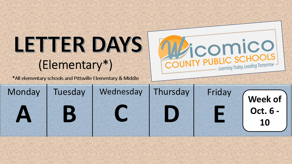 Elementary letter days