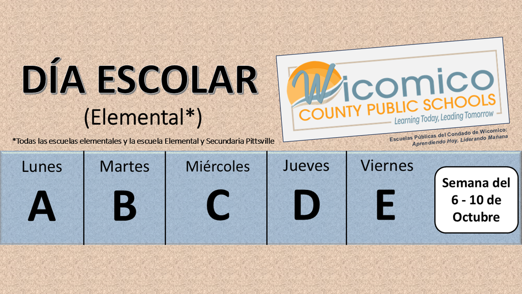Elementary letter days in Spanish