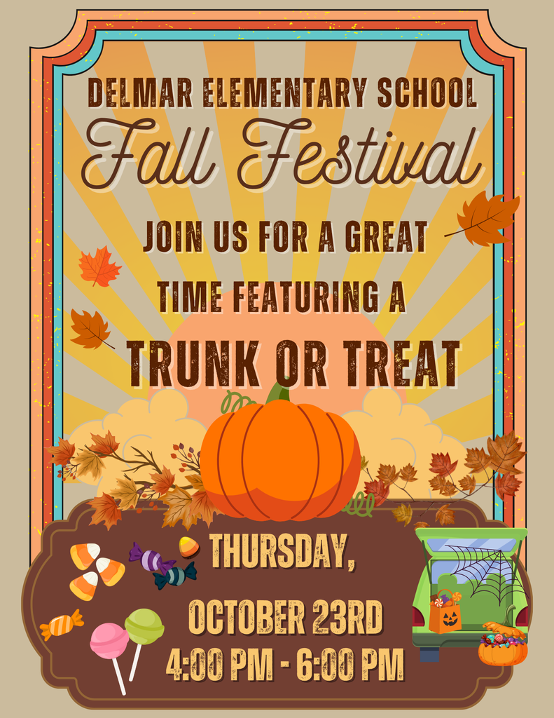 Fall Festival & Trunk or Treat 10/23 4pm-6pm