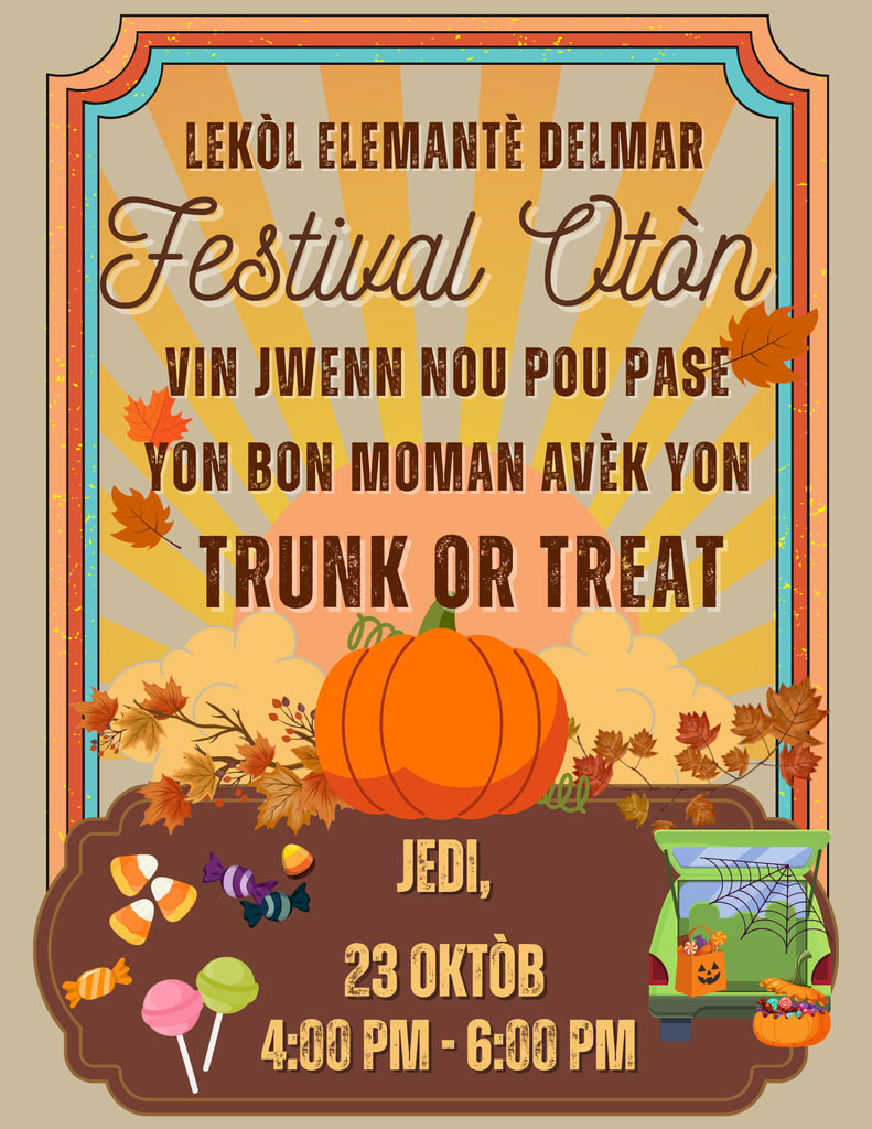 Fall Festival & Trunk or Treat 10/23 4pm-6pm