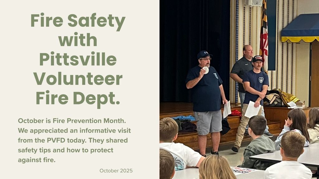Pittsville Volunteer Fire Department visit