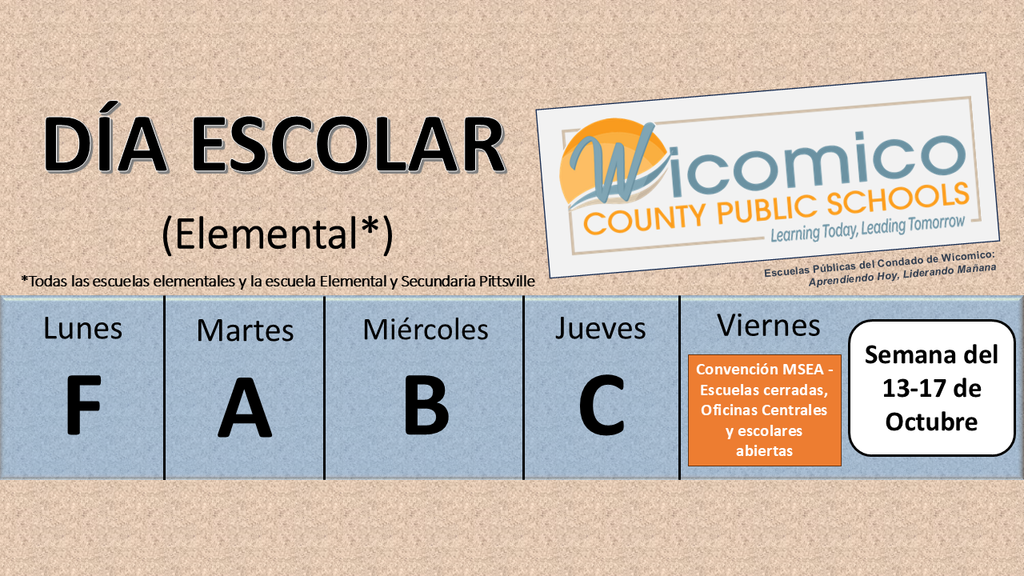 Elementary letter days in Spanish
