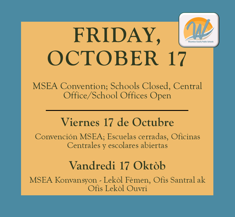 Information about October 17 schools and school system schedule