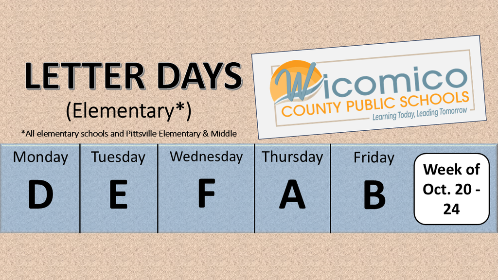 Elementary letter days
