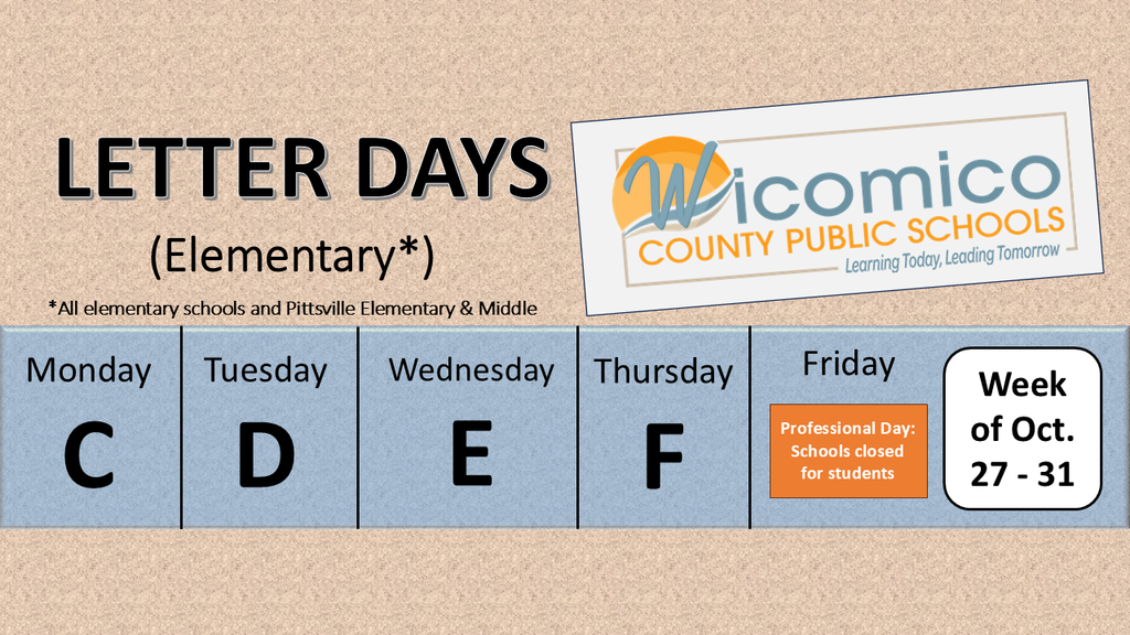 Elementary letter days